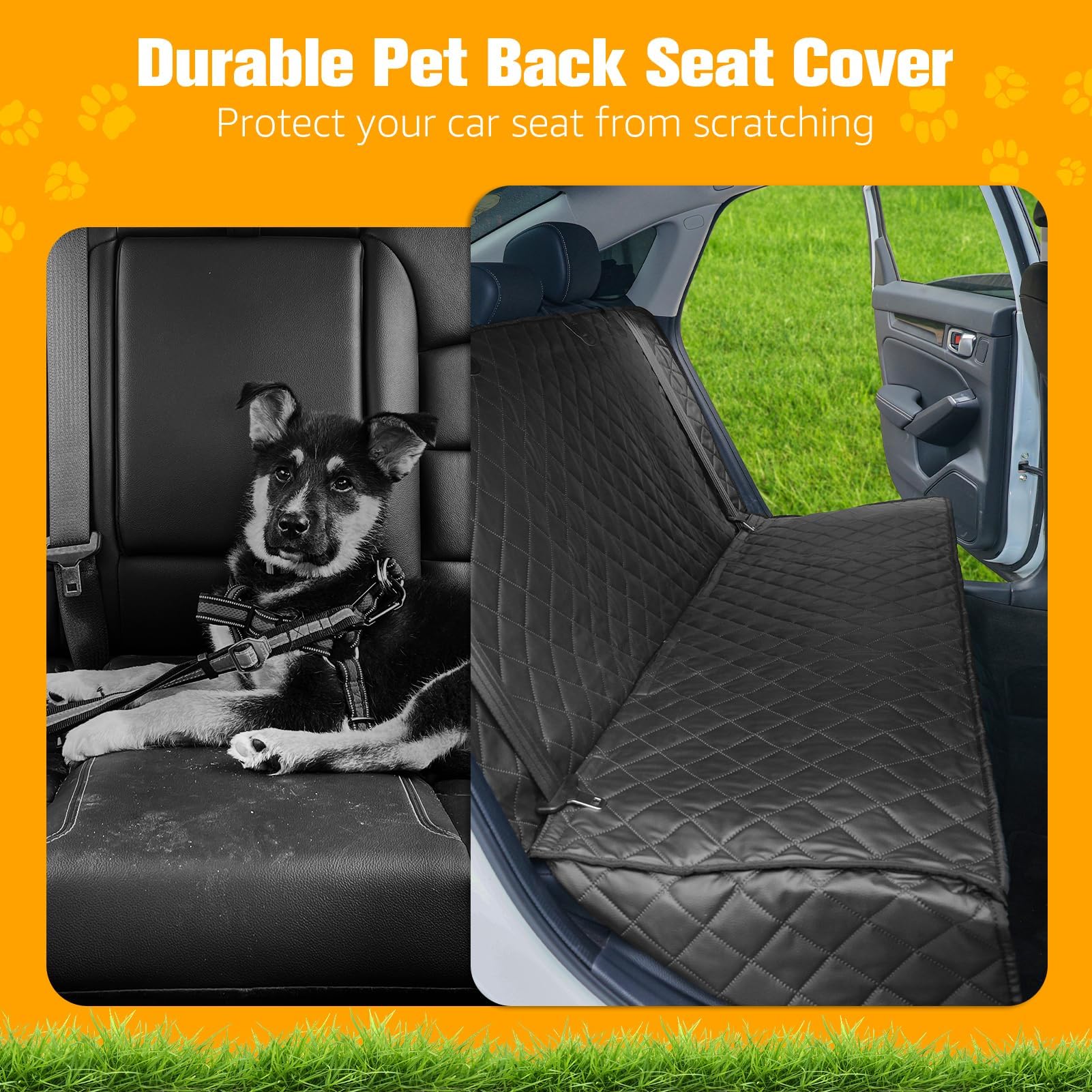 PETICON non-slip backing keeps the cover in place during travel.