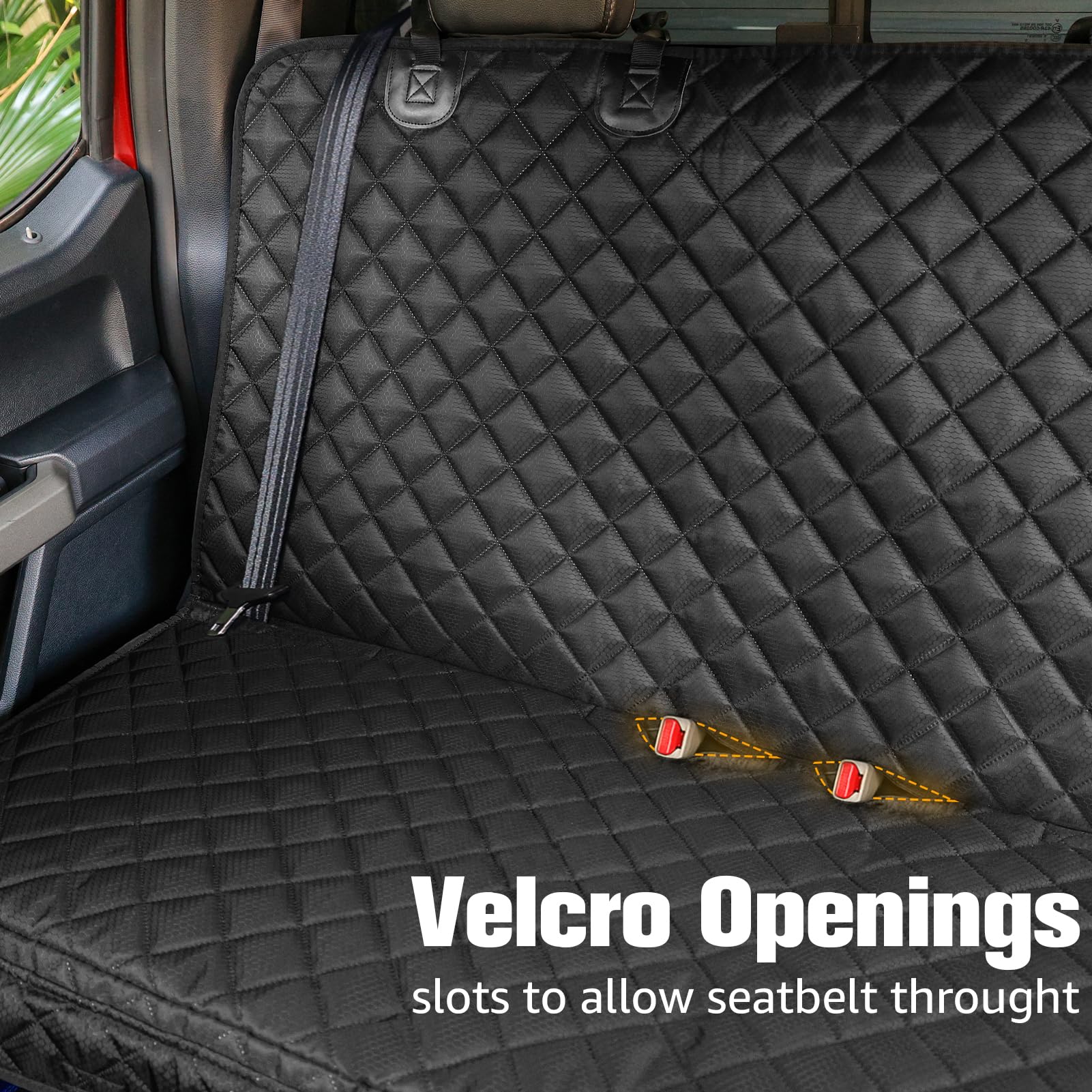 PETICON scratchproof-dog seat cover guards upholstery from claws and messes during play.