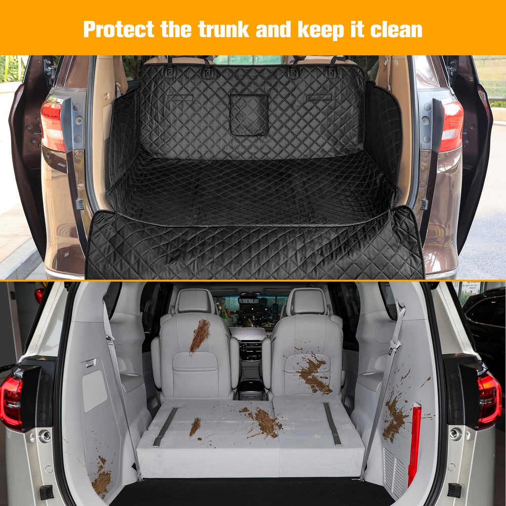 PETICON SUV Cargo Liner bumper flap shields bumper area during entry