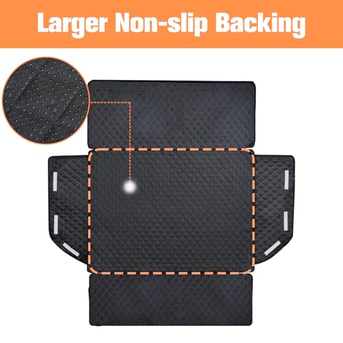 PETICON SUV Cargo Liner easy-clean surface wipes away hair and dirt.