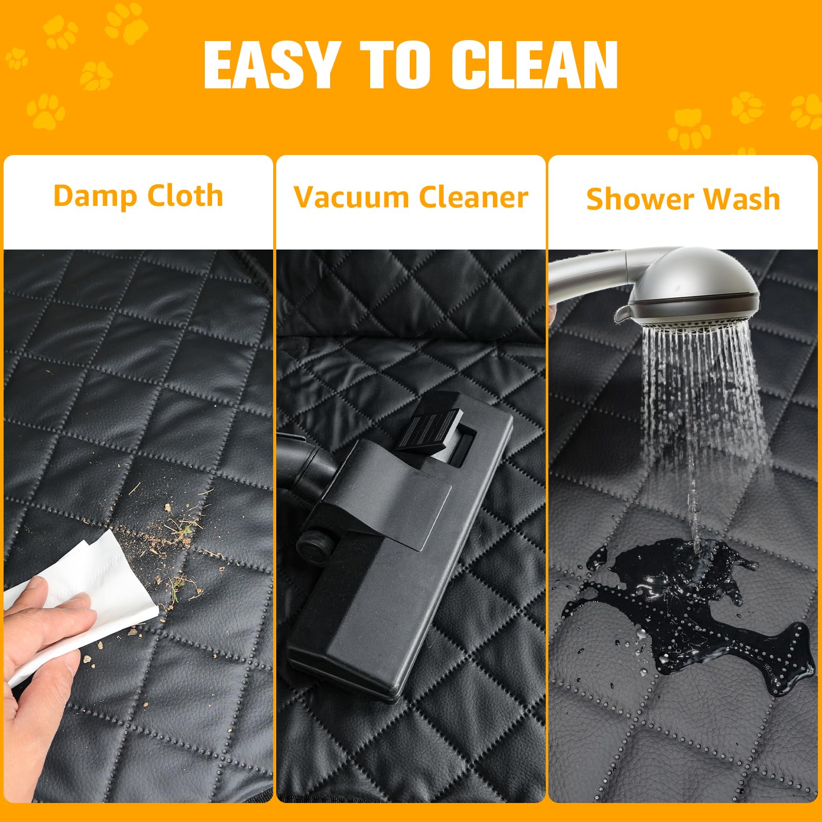PETICON SUV Cargo Liner easy-clean surface wipes clean easily
