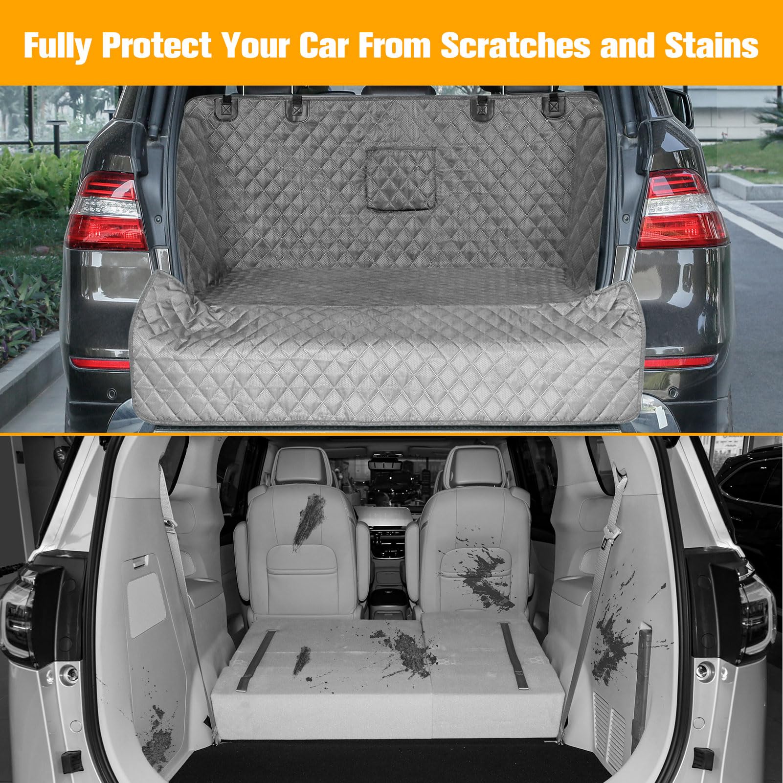 PETICON SUV Cargo Liner foldable design fits many vehicle sizes for flexible use.