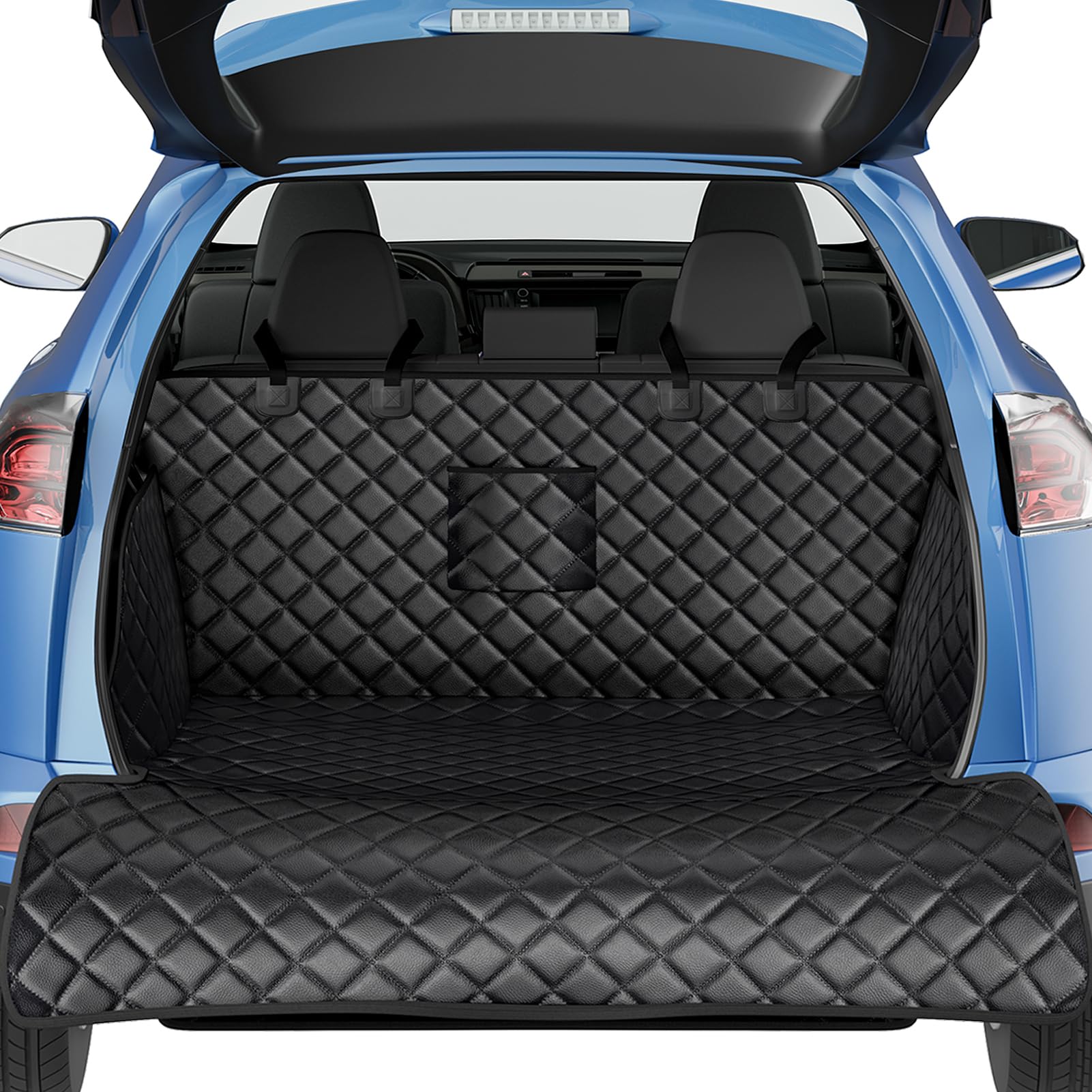 PETICON SUV Cargo Liner close-up of PU leather for durable protection