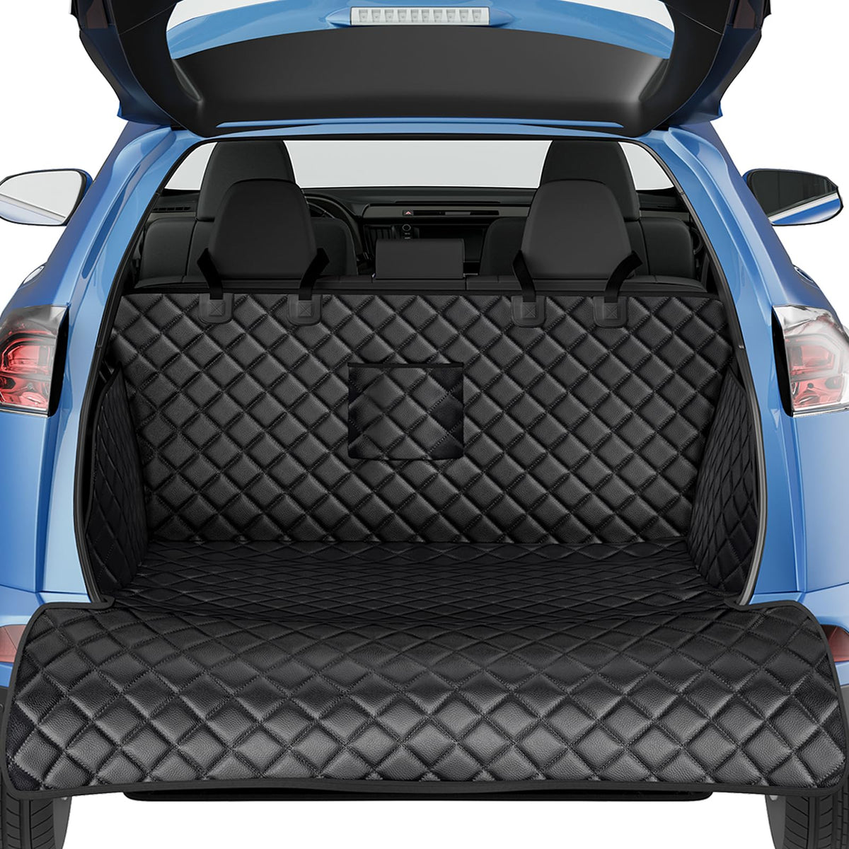PETICON SUV Cargo Liner close-up of PU leather for durable protection