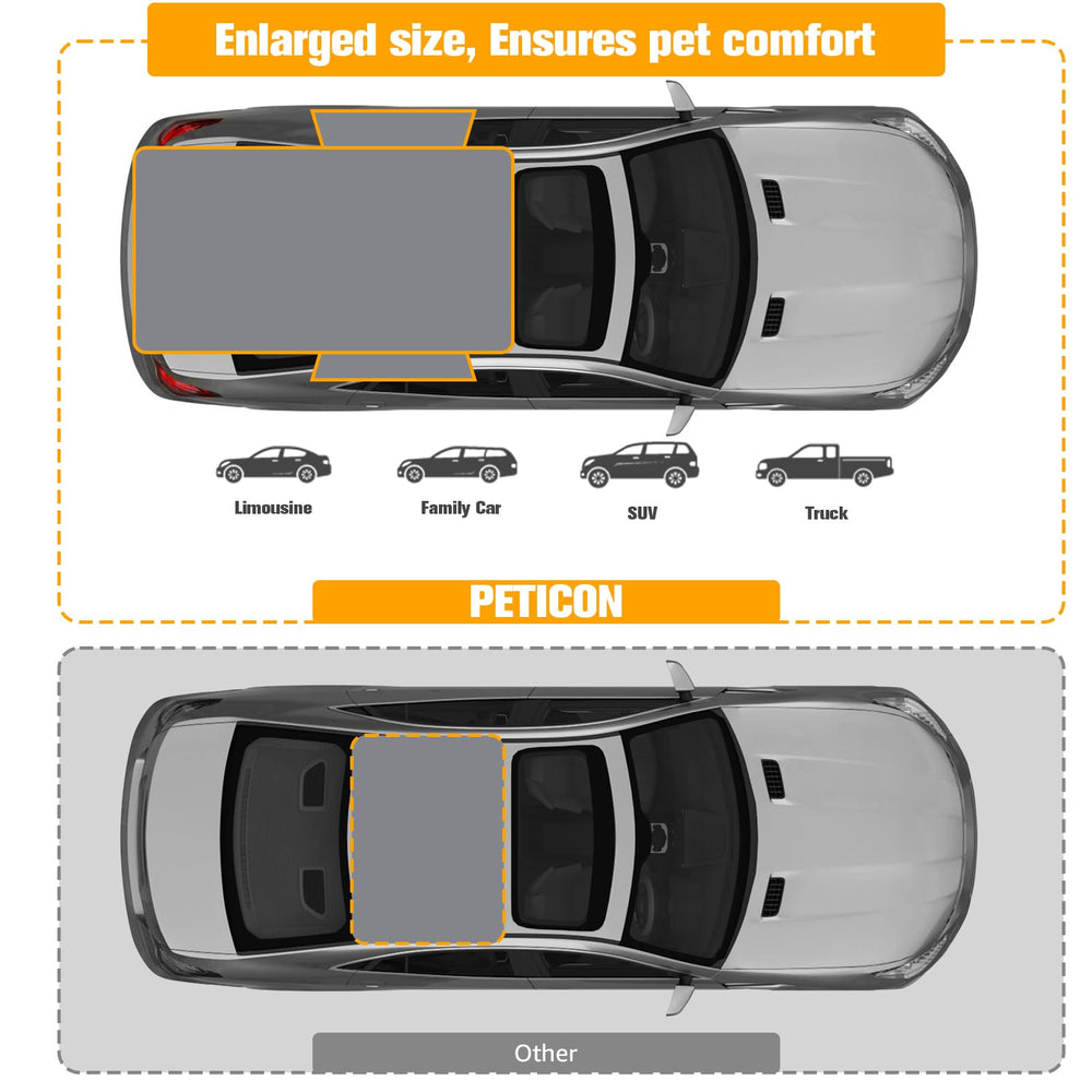 PETICON SUV Cargo Liner waterproof PU leather keeps cargo area dry