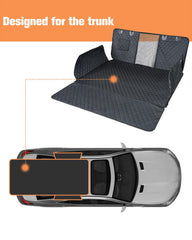 PETICON cargo liner with waterproof layers protects seats from spills and dirt during adventures