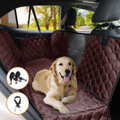 PETICON waterproof dog seat cover protects upholstery from spills and accidents.
