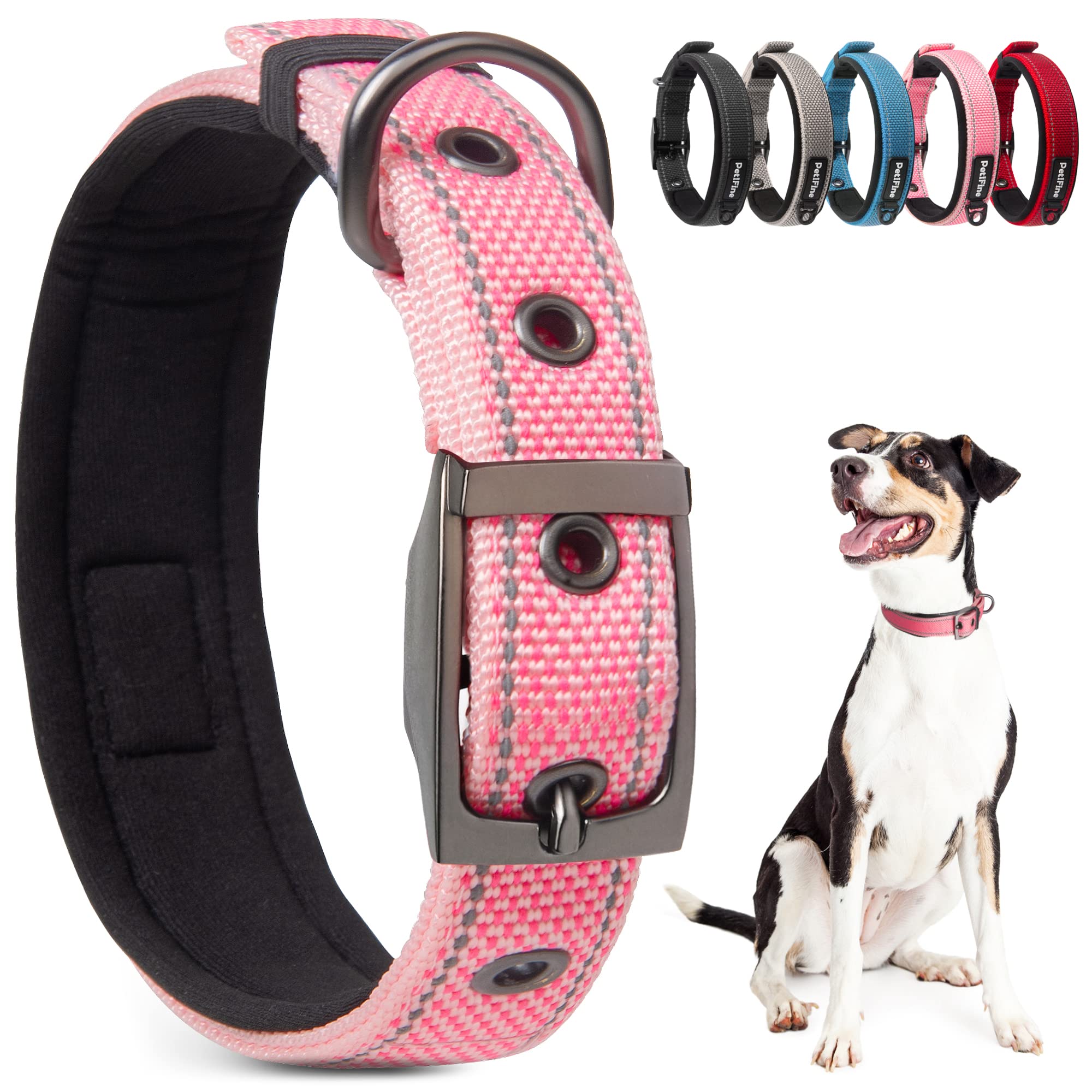 PetiFine collar perro neopreno acolchado para mayor comodidad diaria.