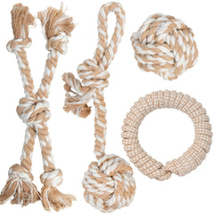 PetiFine dog rope toy long strip tug for interactive play and bonding