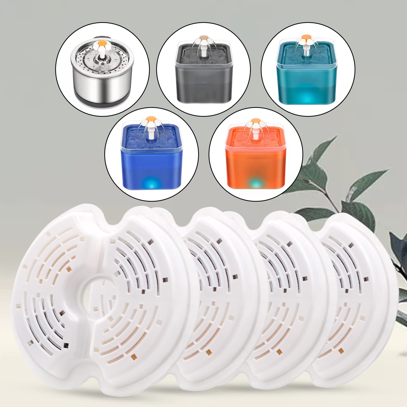 Petilog filters compatible with 2L square fountains maintain fresher drinking water.