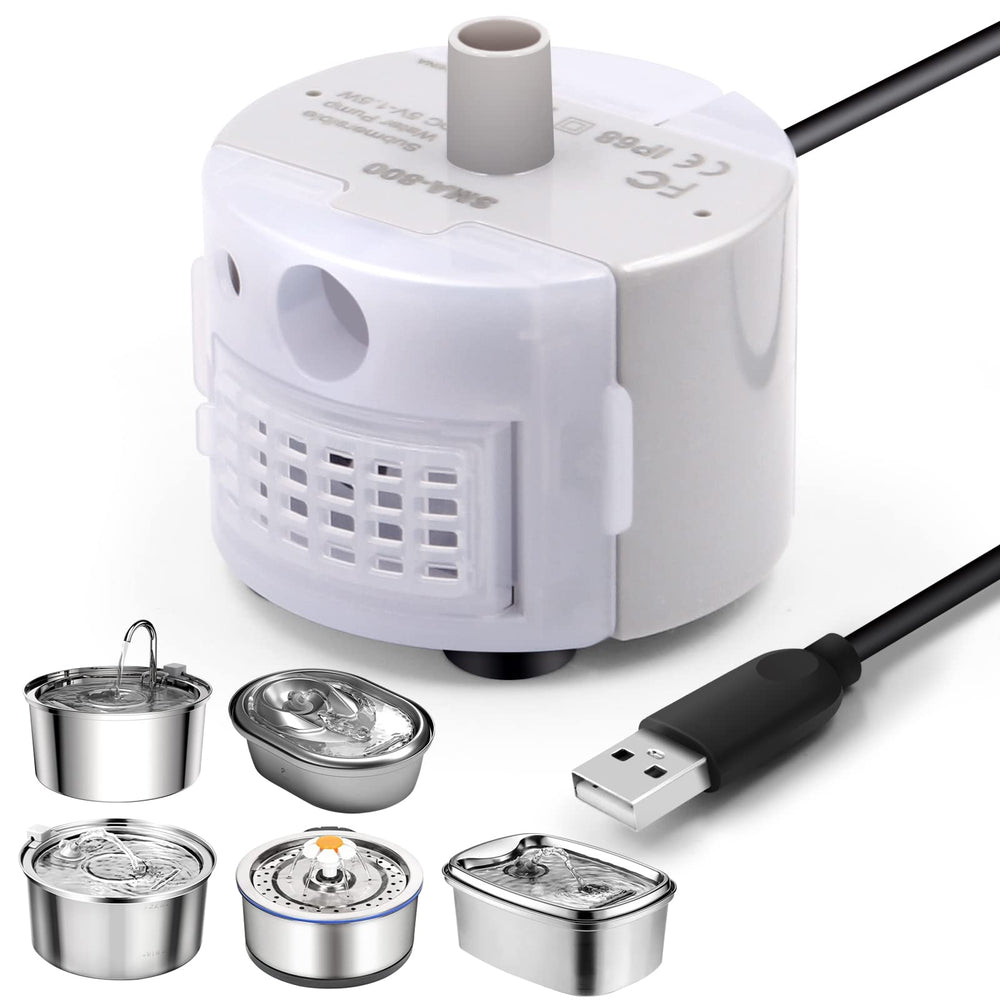 Petilog cat fountain pump DC5V—compact, energy-efficient design for steady flow.