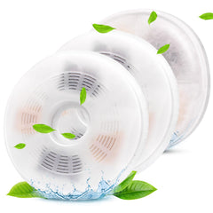 Petilog fountain filter pack showing three filtration layers for cleaner water.