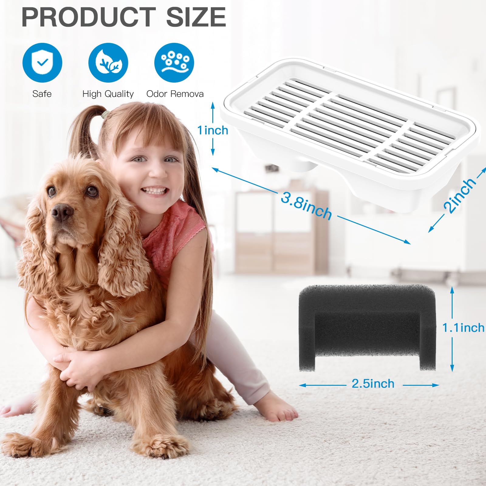 Petilog sponge filters included to support thorough filtration and hygiene.