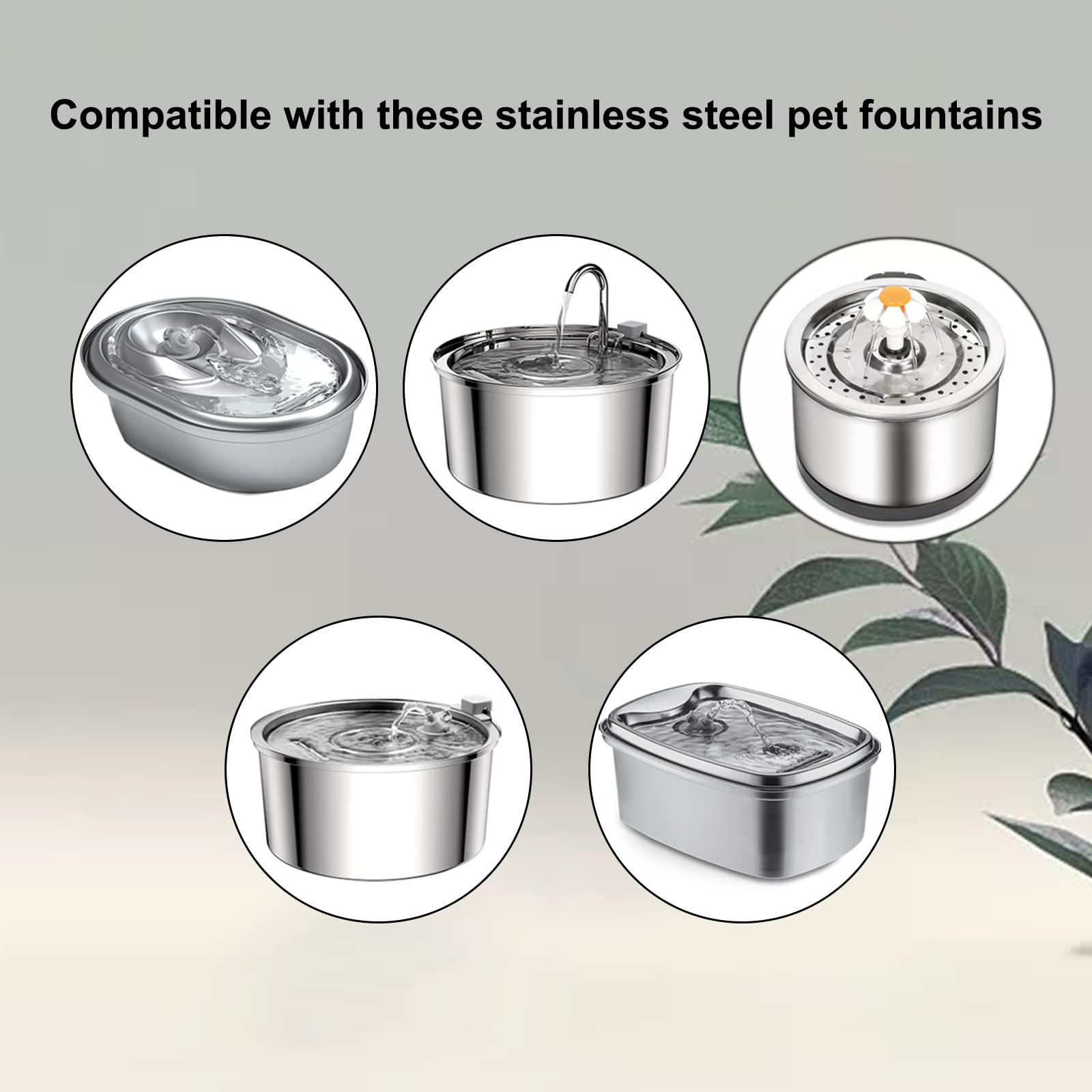 Petilog stainless-steel cat fountain 3-2l—large capacity reduces refills.