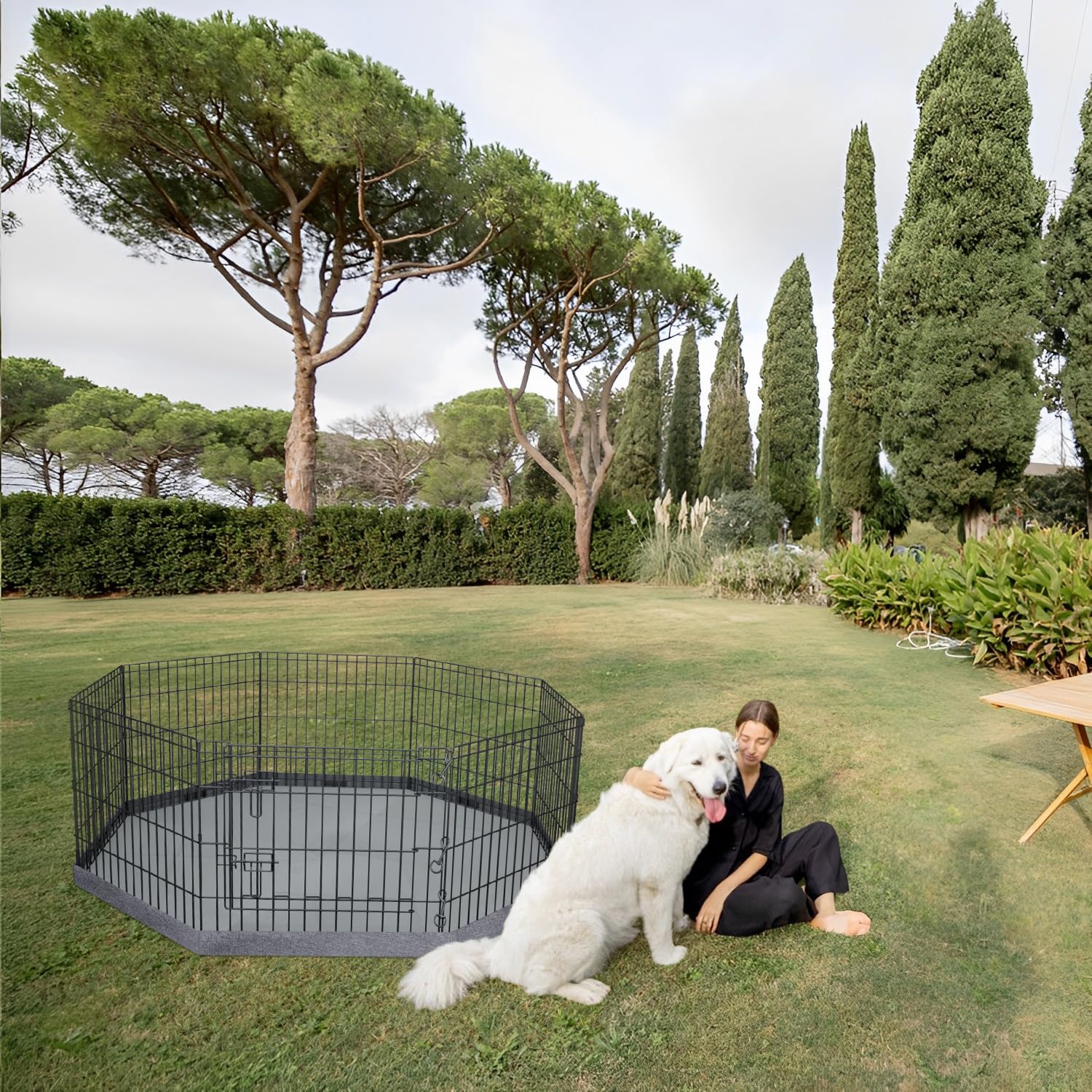PETIME rust-preventive metal frame supports long-lasting indoor/outdoor use