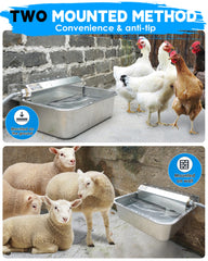PETIMI 2-gallon capacity with wide mouth supports multi-pet households and livestock.