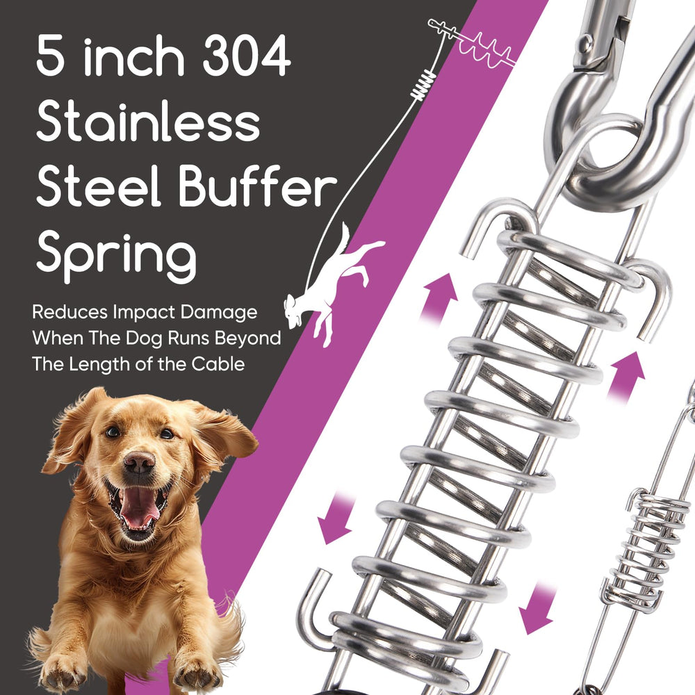 PETINBOX cushioned spring reduces impact injuries during sudden pulls.
