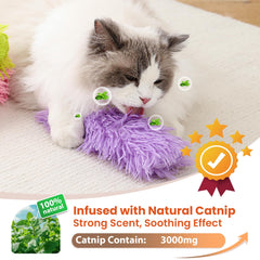 Petinstinct 8-inch plush cat toy soft texture for gentle chewing.