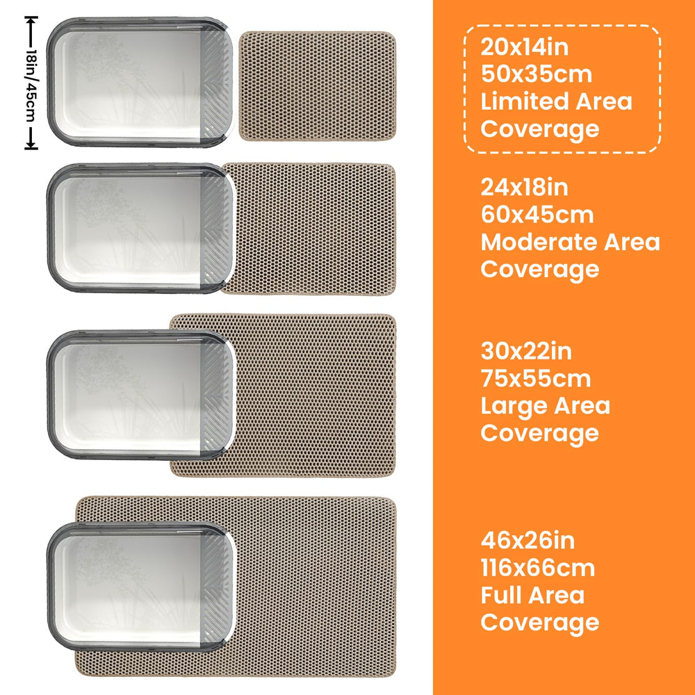 Petinstinct beige mat also serves as a cat food mat when needed