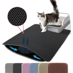 Petinstinct cat litter mat 24x18 inches front view catches stray litter.