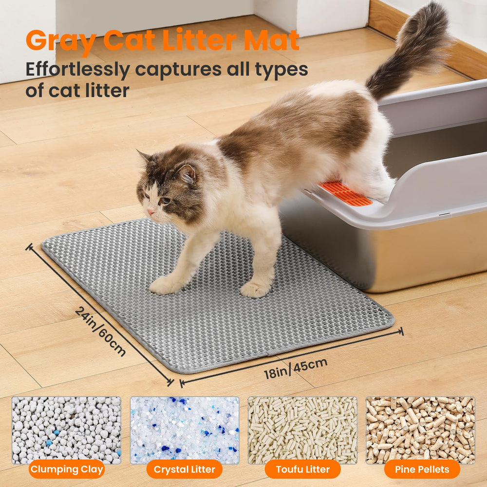 Petinstinct cat litter mat bottom layer provides urine waterproof protection for floors