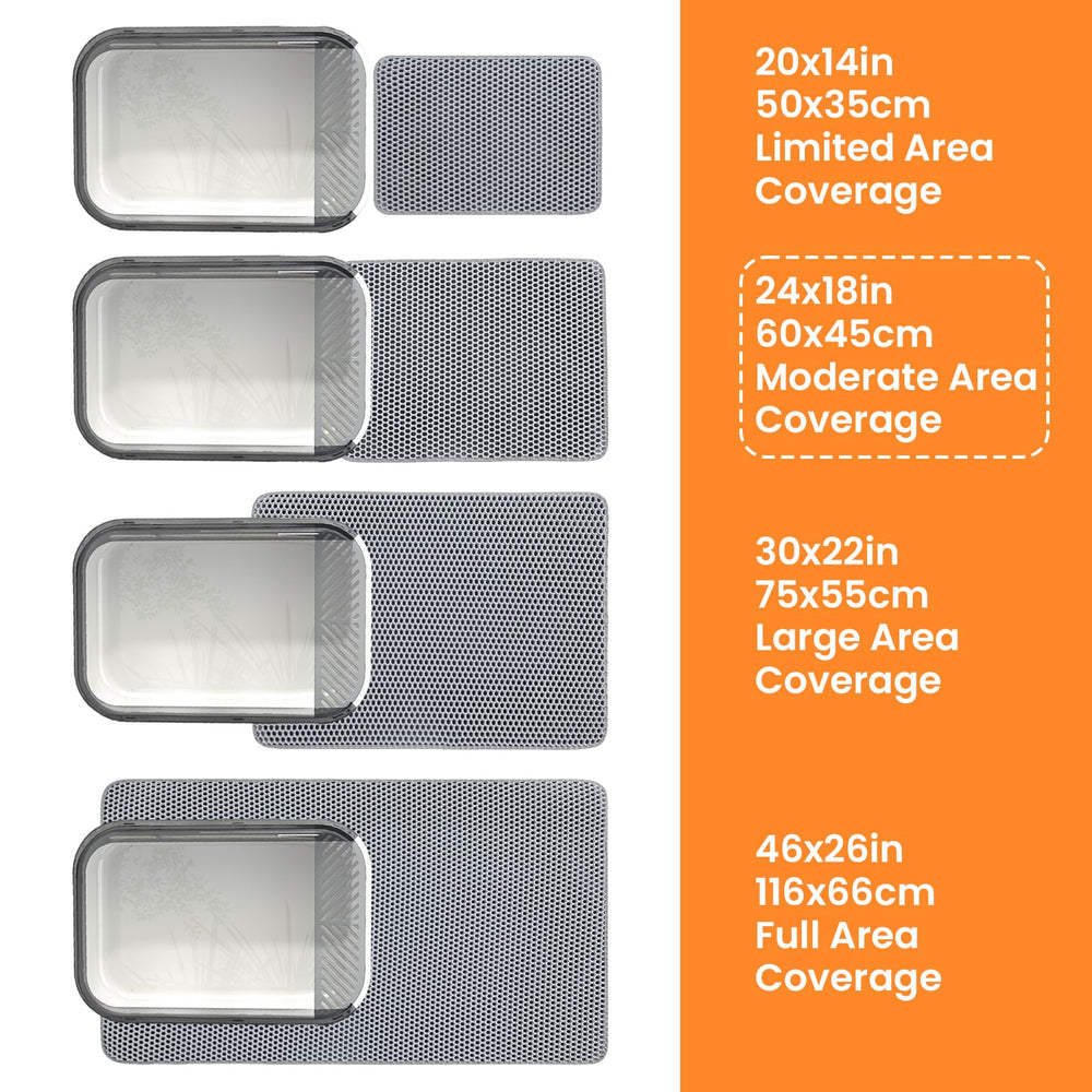 Petinstinct cat litter mat floor-use design makes cleaning quick