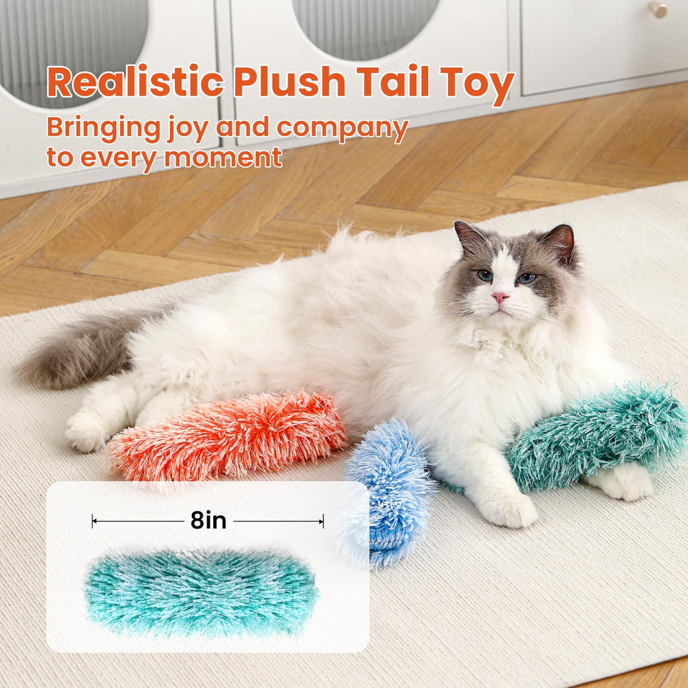 Petinstinct cat toy features crinkle sound to stimulate pawing and pouncing.