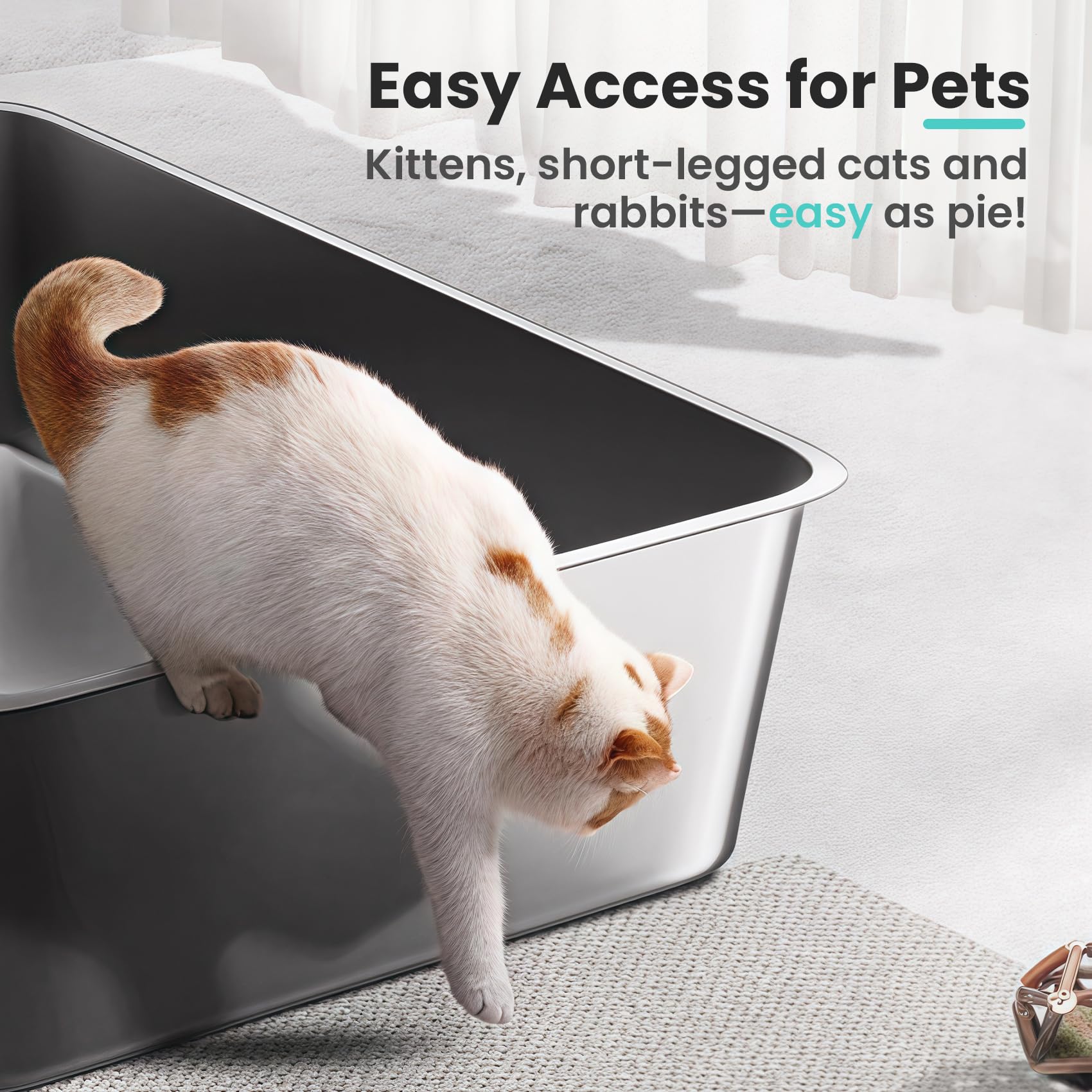 Petinstinct open-top design reduces enclosure anxiety for cats