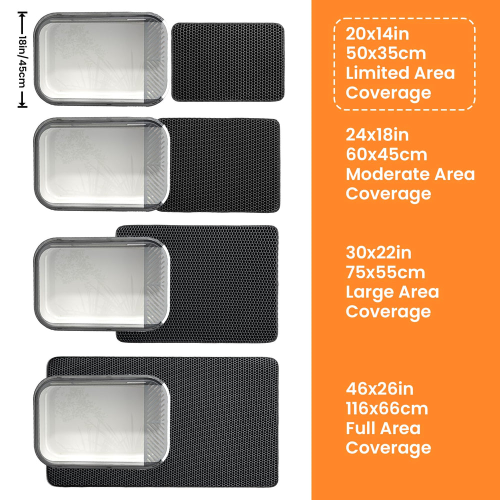 Petinstinct litter mat durable scratch-resistant design for everyday use.