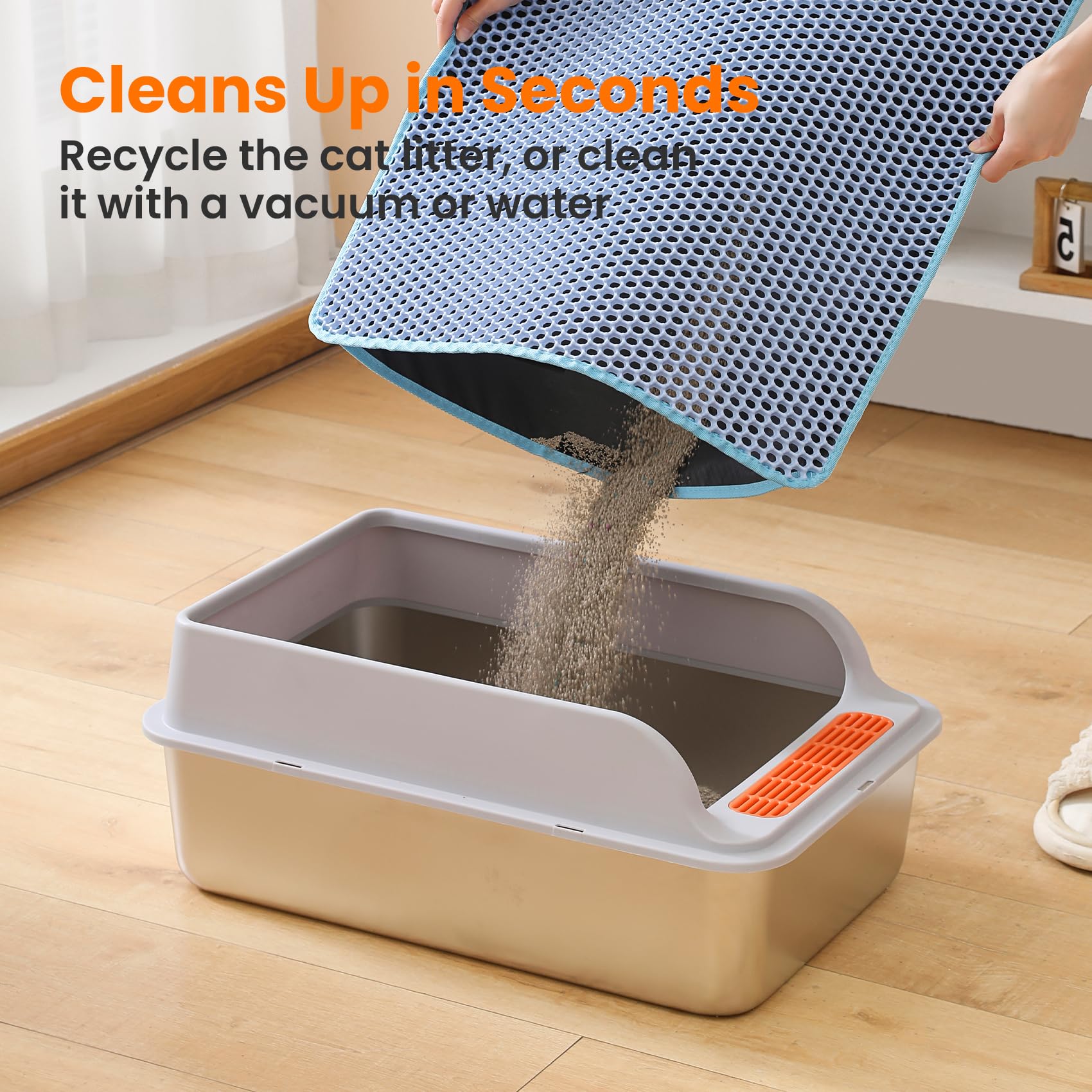 Petinstinct non-slip urine-proof mat keeps floors dry and safe