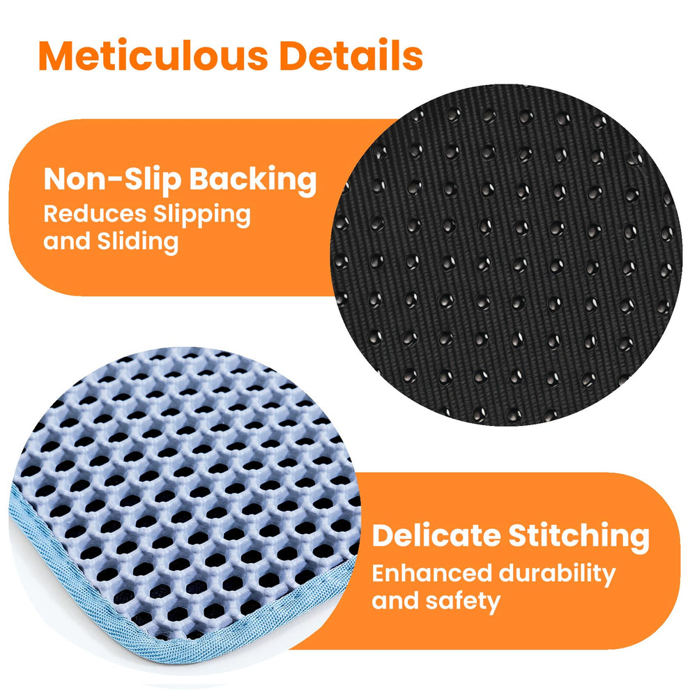 Petinstinct litter-trapping mat catches stray litter and simplifies cleanup