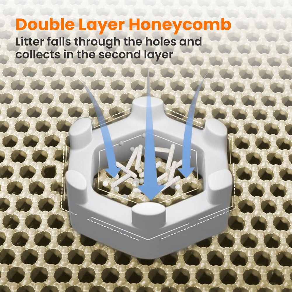 Petinstinct washable cat litter mat makes cleaning simple