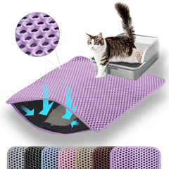 Petinstinct XL litter mat front view captures litter and reduces floor mess.