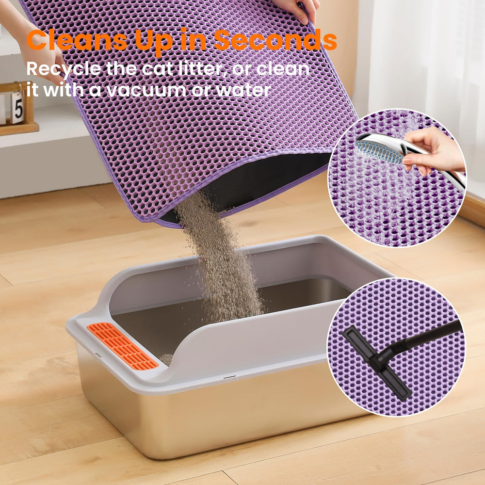 Petinstinct XL non-slip back keeps mat in place during playtime.