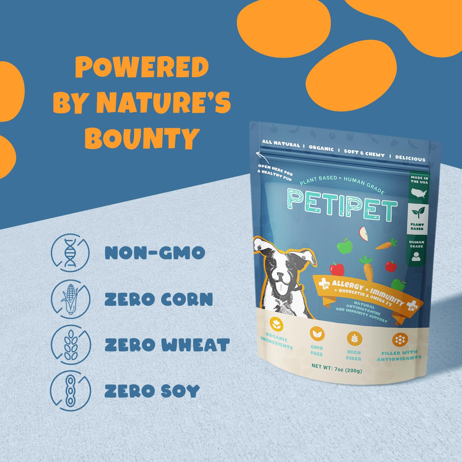 Petipet chews in a cozy home setting for joint support.