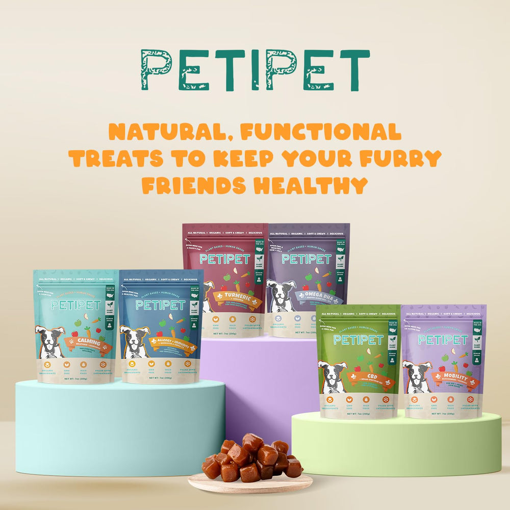 Petipet jar and GMP badge implying purity and quality.