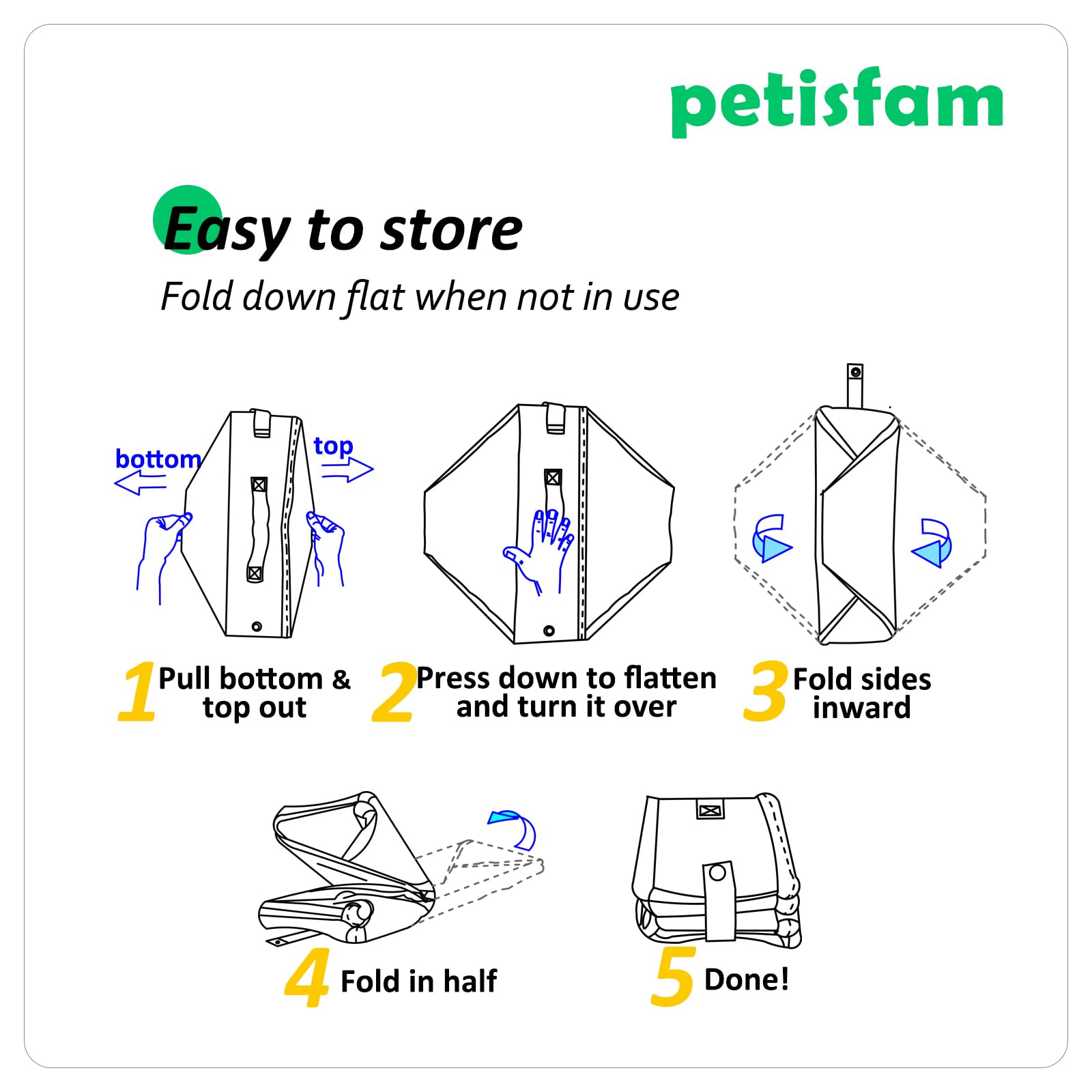 Petisfam Travel Light Litter Box open and in use on a travel surface