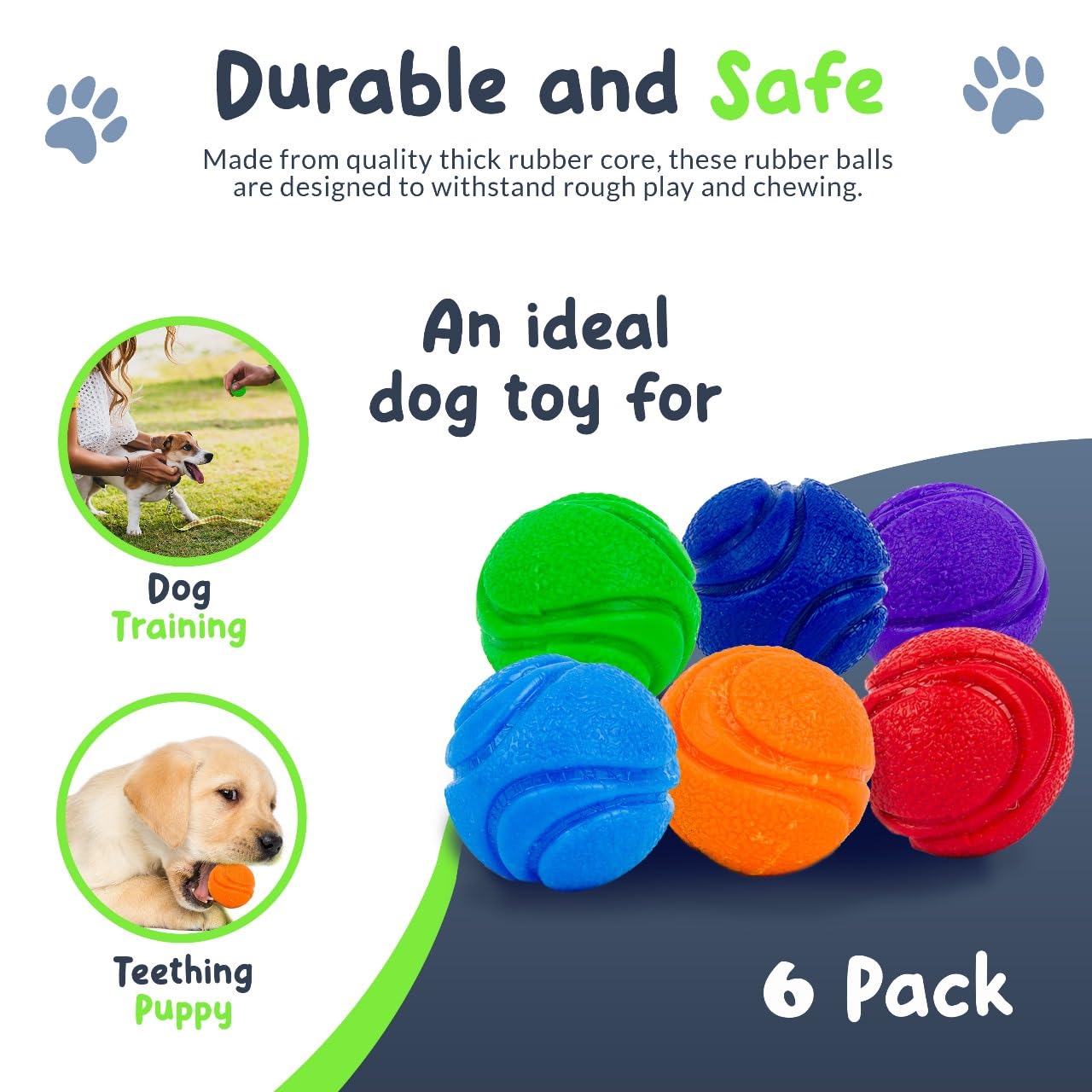 Petite Paws SuperFetch orange ball, vibrant color aids quick recognition during outdoor training.