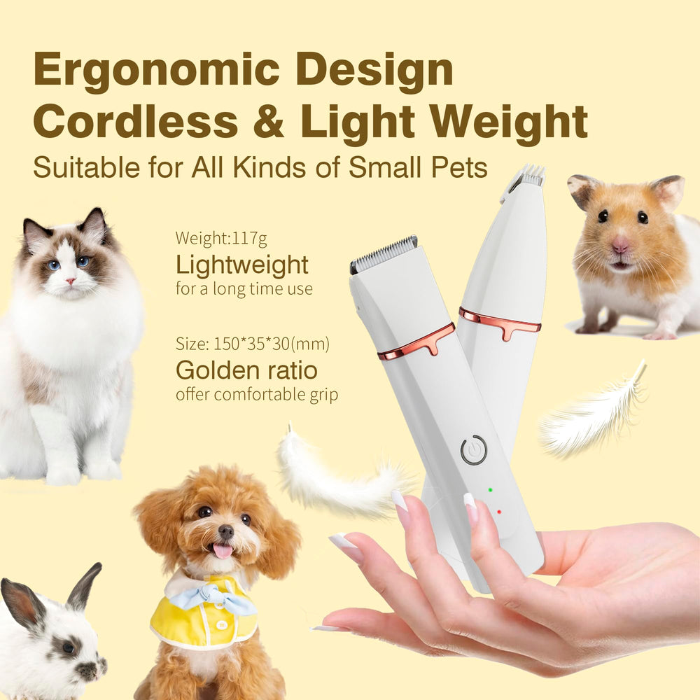 Petium USB-C rechargeable cordless operation for grooming anywhere.