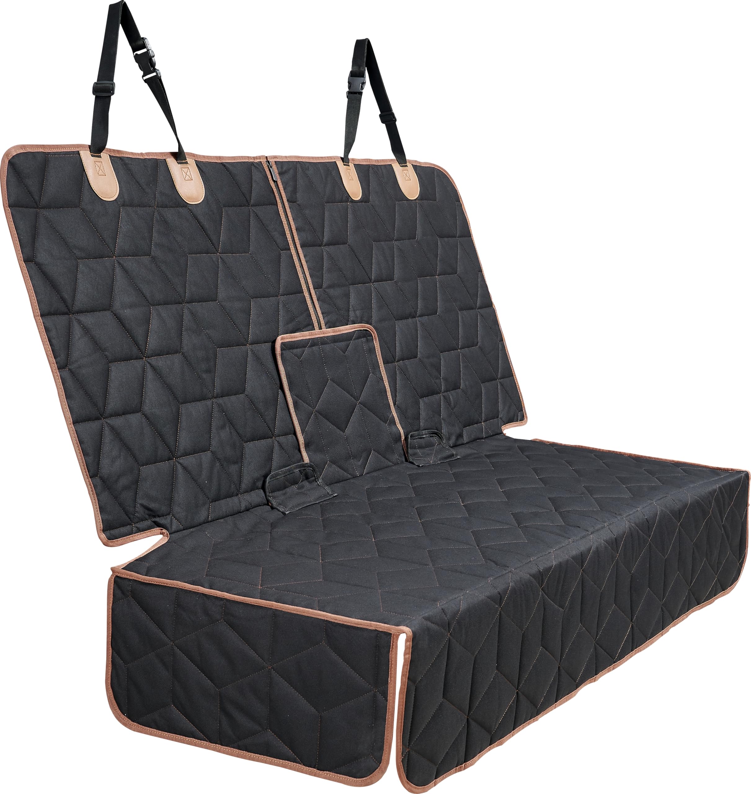Petiza dog car seat cover back-seat full coverage protects seats from fur and spills.