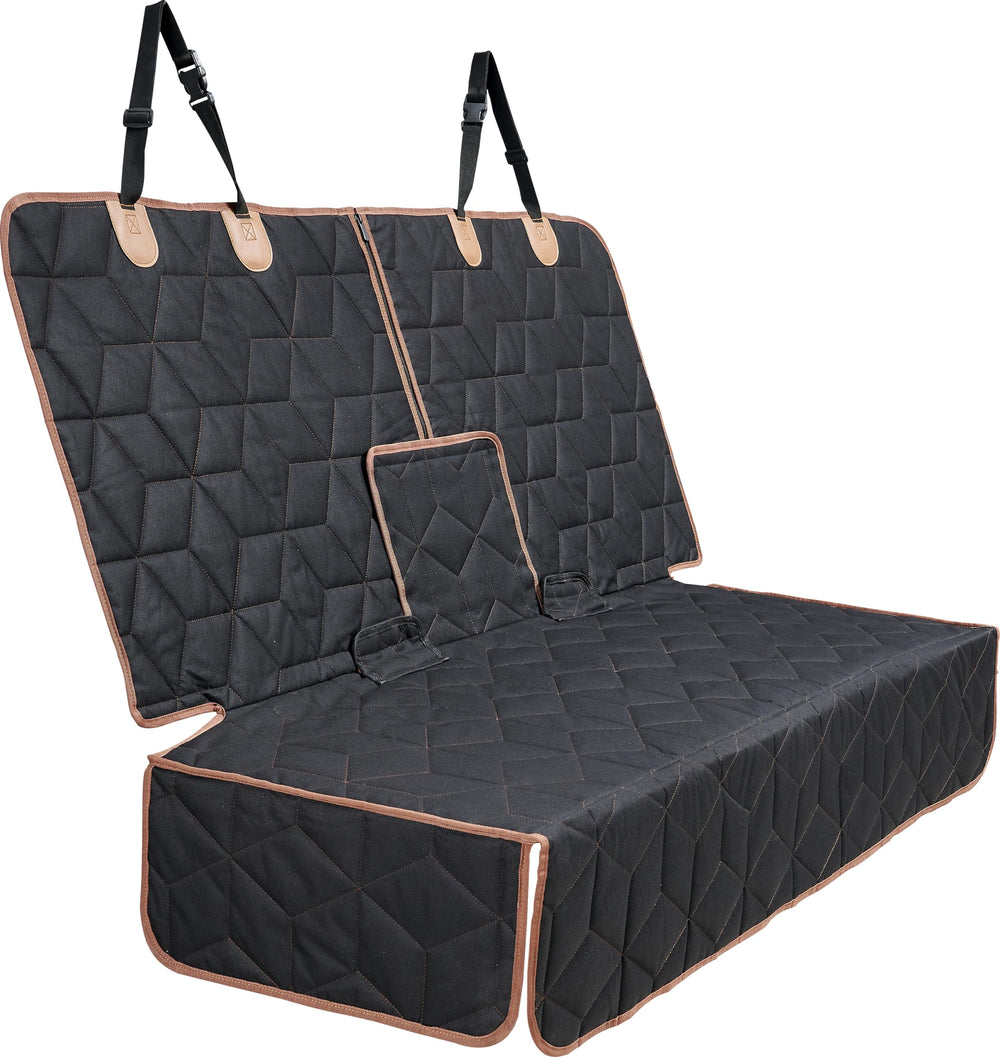 Petiza dog car seat cover back-seat full coverage protects seats from fur and spills.
