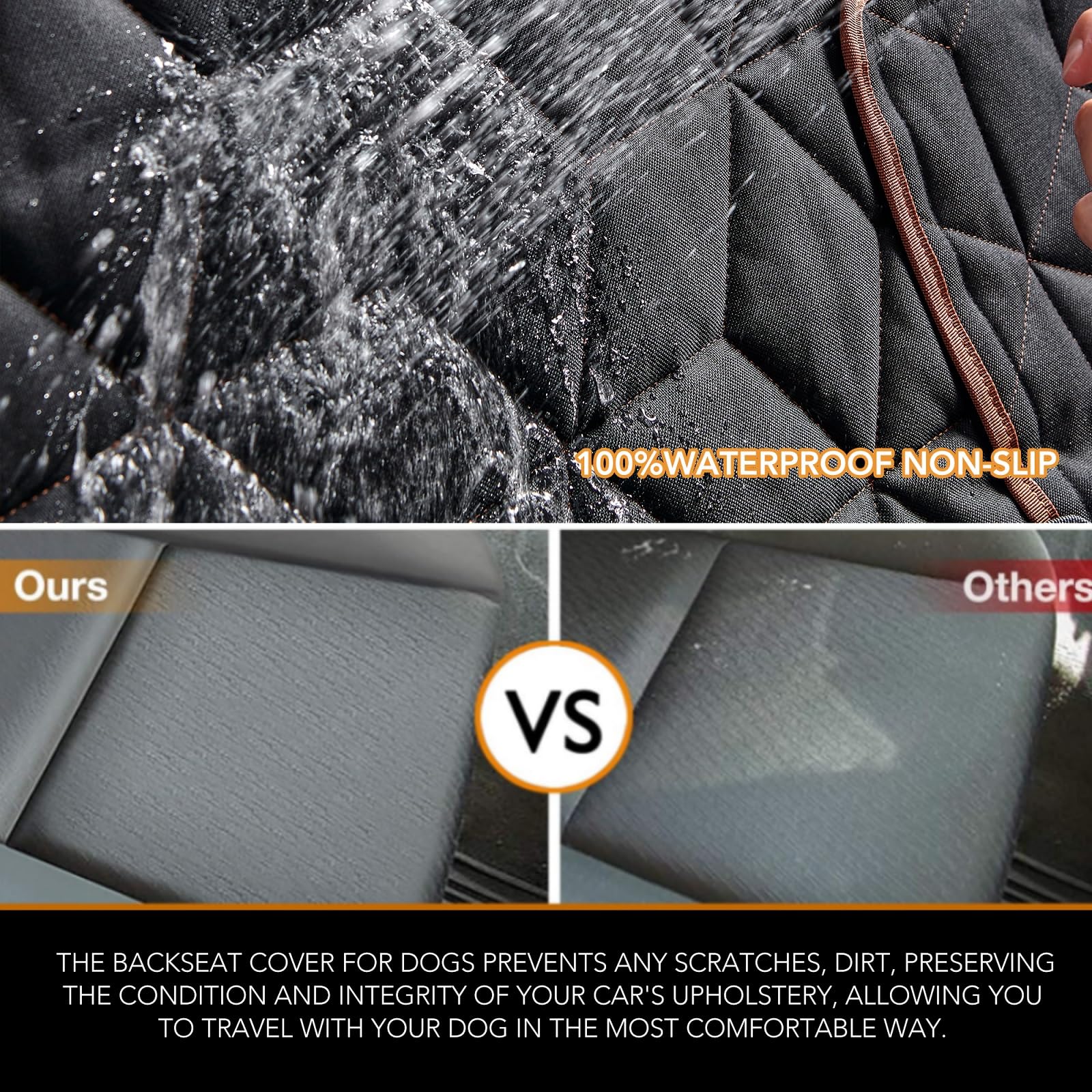 Petiza eco-friendly backing helps protect leather and pets’ safety.