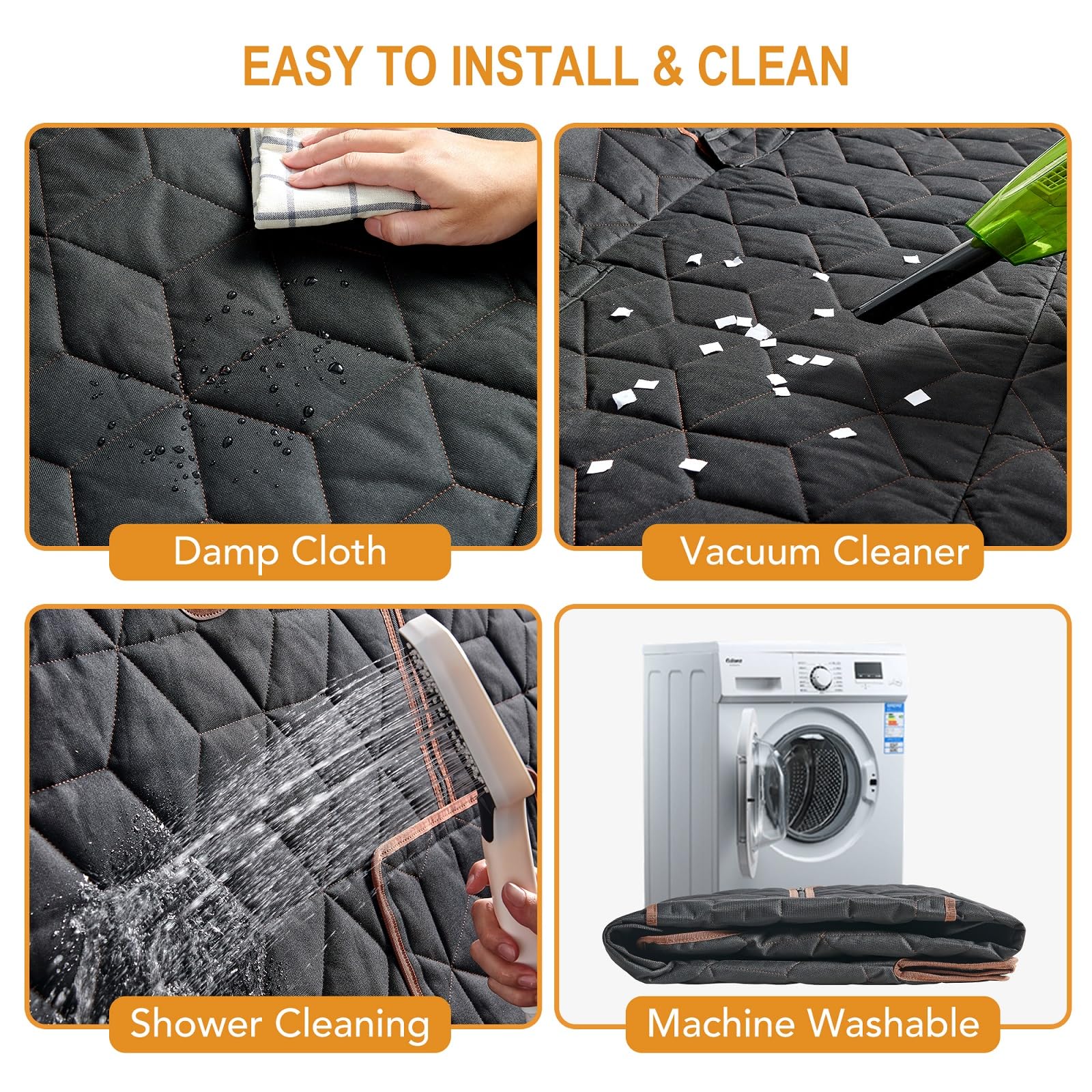 Petiza seat cover waterproof and scratchproof to guard against messes.