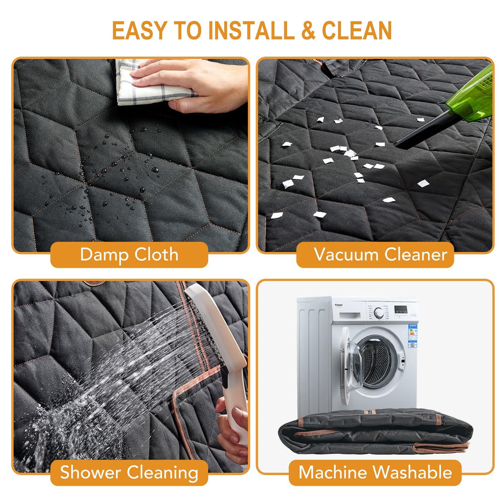 Petiza seat cover waterproof and scratchproof to guard against messes.