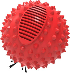 Petizer 3-inch squeaky ball closeup shows durable chew and engaging squeak.