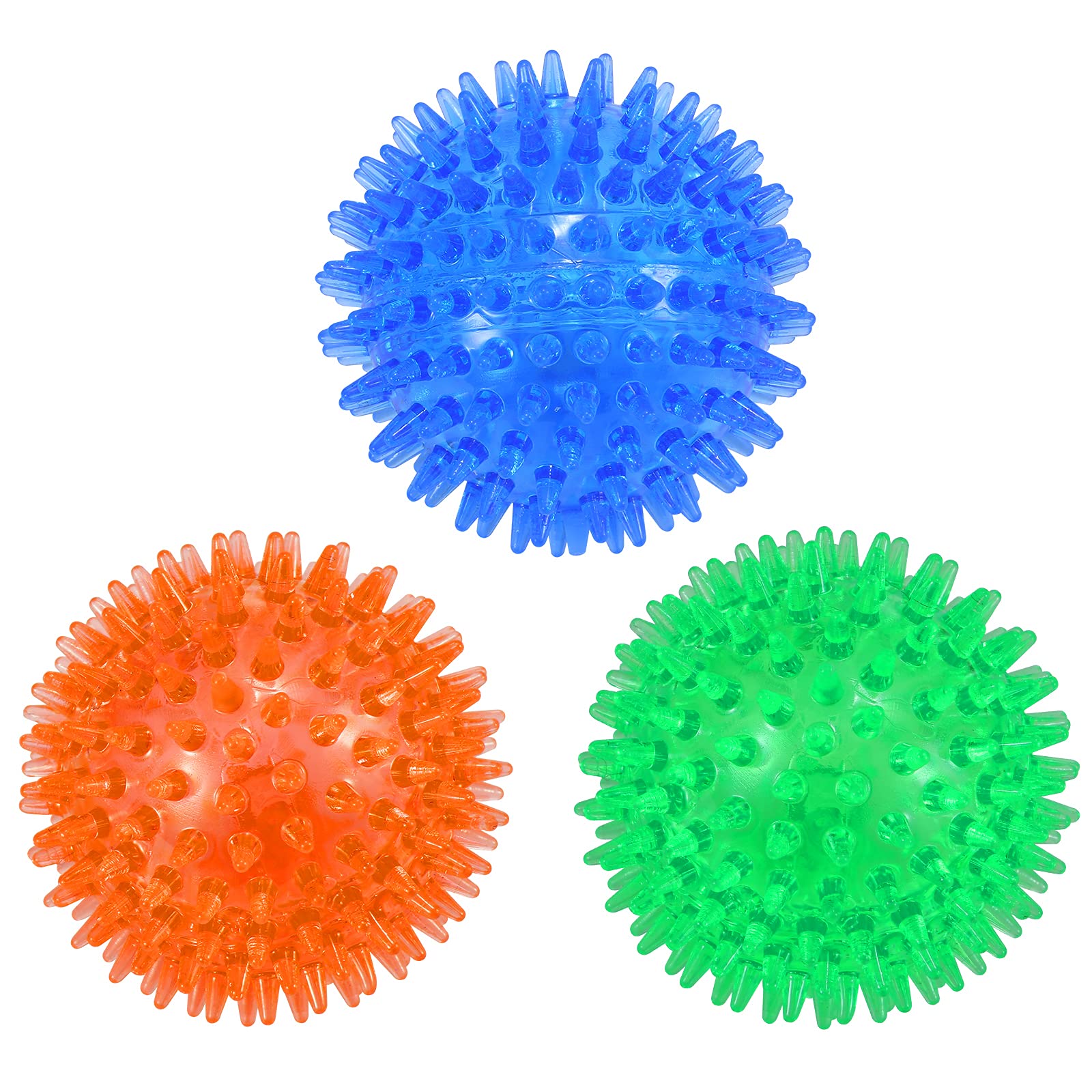 Petizer 3-pack 3.5-inch squeaky ball for fetch and teething.