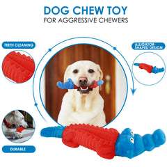 petizer alligator dog toy durability - rugged construction withstands strong bites for medium and large breeds