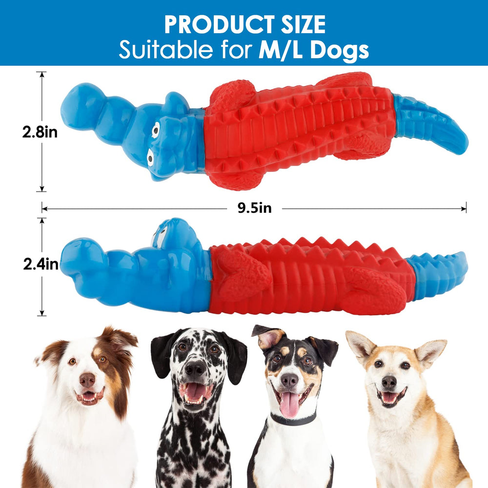 petizer alligator dog toy outdoor-use - easy to carry on trips and keeps dogs engaged