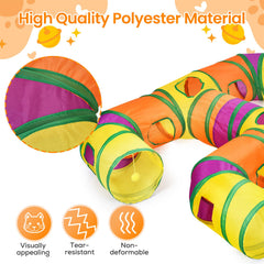 Petizer cat tunnel 4way open-play-setup encourages exploration and interactive fun.