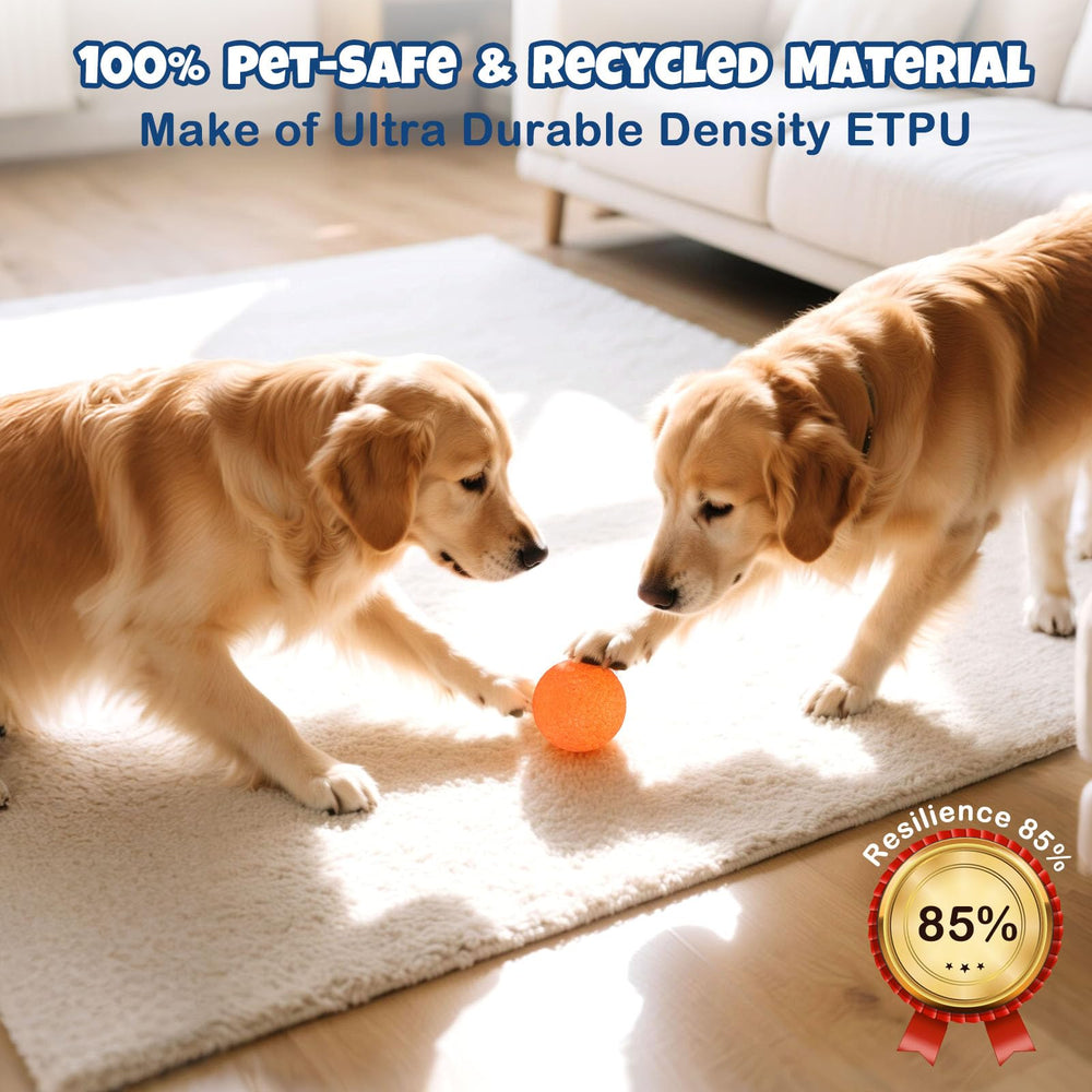 Petizer ETPU dog balls 2-5 inch size, easy to handle for small dogs.